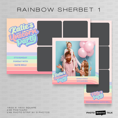 Rainbow Sherbet 1 Square Set - CI Creative