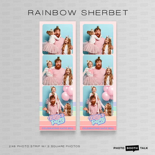 Rainbow Sherbet Square 2x6 3 Images - CI Creative