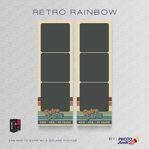 Retro Rainbow 2 Square Set - CI Creative