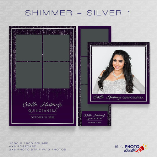 Shimmer Silver 1 Square Set - CI Creative