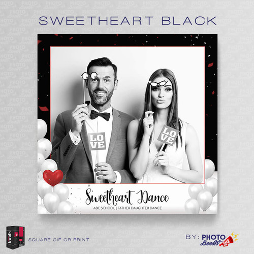 Sweetheart Black Square - CI Creative