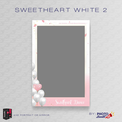 Sweetheart White 2 Portrait Mirror 4x6 - CI Creative