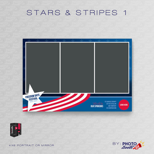 Stars & Stripes 1 Portrait Mirror 4x6 - CI Creative