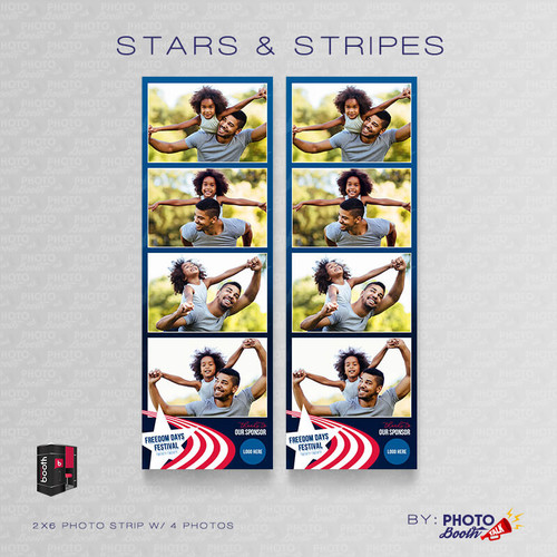 Stars & Stripes 2x6 4 Images - CI Creative