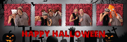 Halloween 2x6 Scary Strip Print Template
