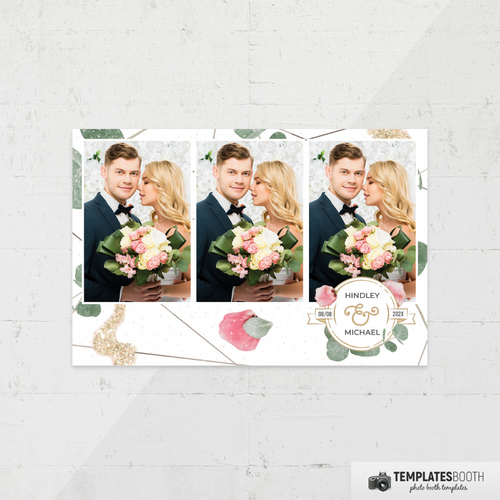 Rustic Wedding 4x6 3 Images B - TemplatesBooth