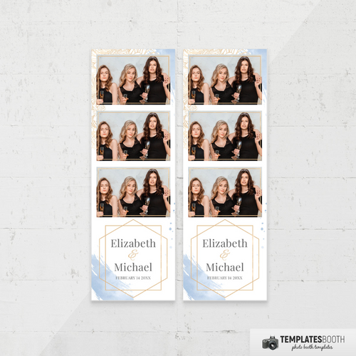 Minimal Wedding V8 2x6 3 Images B - TemplatesBooth