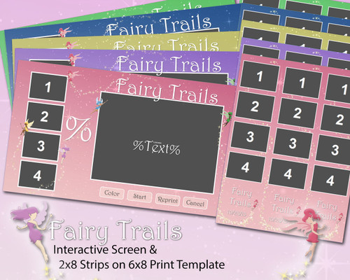 Fairy Trails Interactive Screen and 6x8 Print Templates