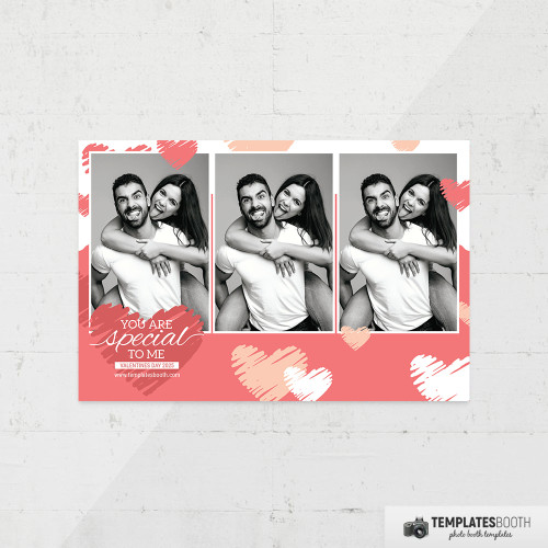 Valentine's Day PB Template 4x6 3 Images - TemplatesBooth