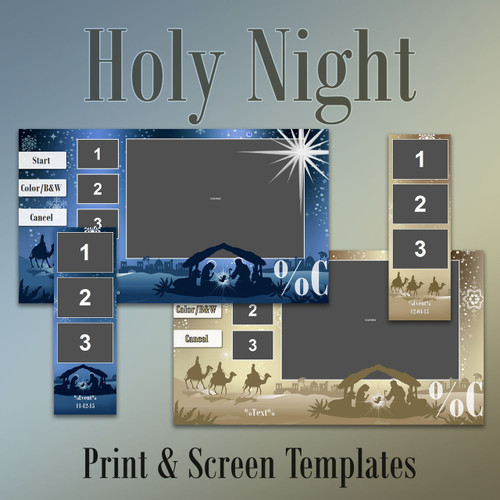 Holy Night- 2x6 and Screen Templates x2