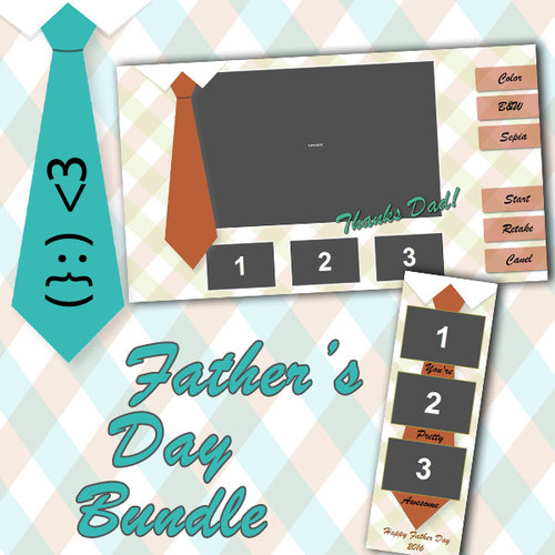 Fathers Day Bundle (Tie) - 2x6 Print and Screen Template