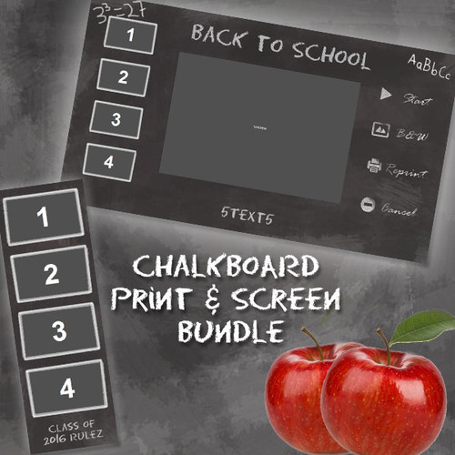 Chalkboard  Print and Screen Template Bundle