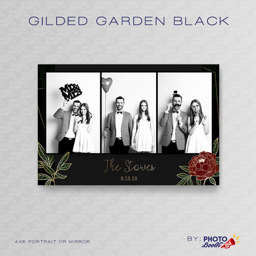 Gilded Garden Black Portrait Mirror - CI Creative