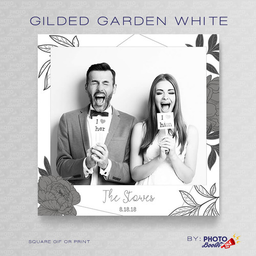 Gilded Garden White Square- CI Creative