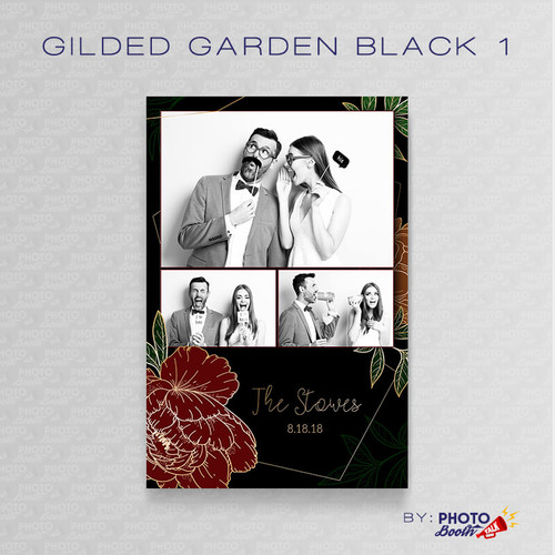 Gilded Garden Black 1 4x6 - CI Creative