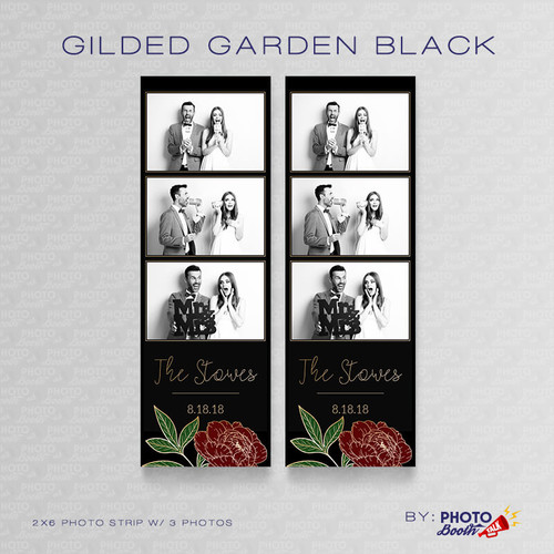 Gilded Garden Black 2x6 3 Images - CI Creative