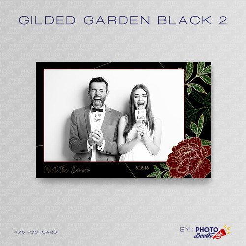 Gilded Garden Black 2 4x6 - CI Creative