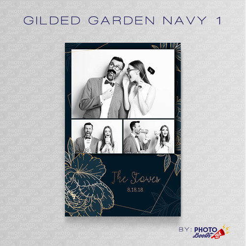 Gilded Garden Navy 1 4x6 - CI Creative