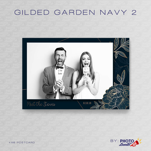 Gilded Garden Navy 2 4x6 - CI Creative