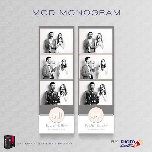Mod Monogram 2x6 3 Images - CI Creative