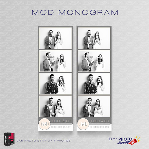 Mod Monogram 2x6 4 Images - CI Creative