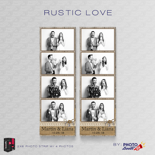 Rustic Love 2x6 4 Images - CI Creative