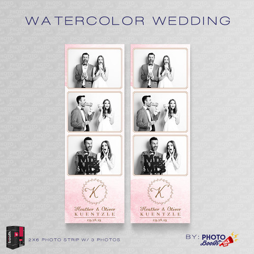 Watercolor Wedding 2x6 3 Images - CI Creative