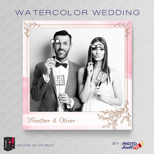 Watercolor Wedding Square - CI Creative