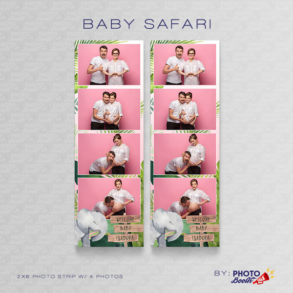 Baby Safari 2x6 4 Images - CI Creative