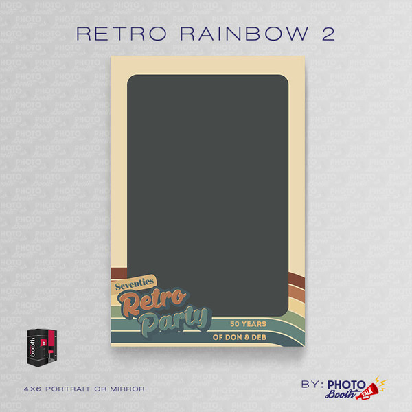 Retro Rainbow 2 Portrait Mirror 4x6 - CI Creative