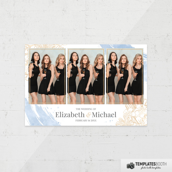 Minimal Wedding V8 4x6 3 Images B - TemplatesBooth