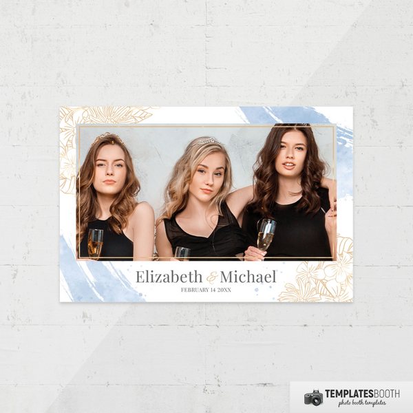 Minimal Wedding V8 4x6 1 Image C - TemplatesBooth