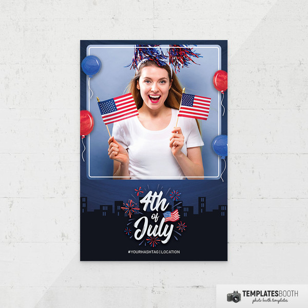 TemplatesBooth 4th of July B - 4x6, 1 Image