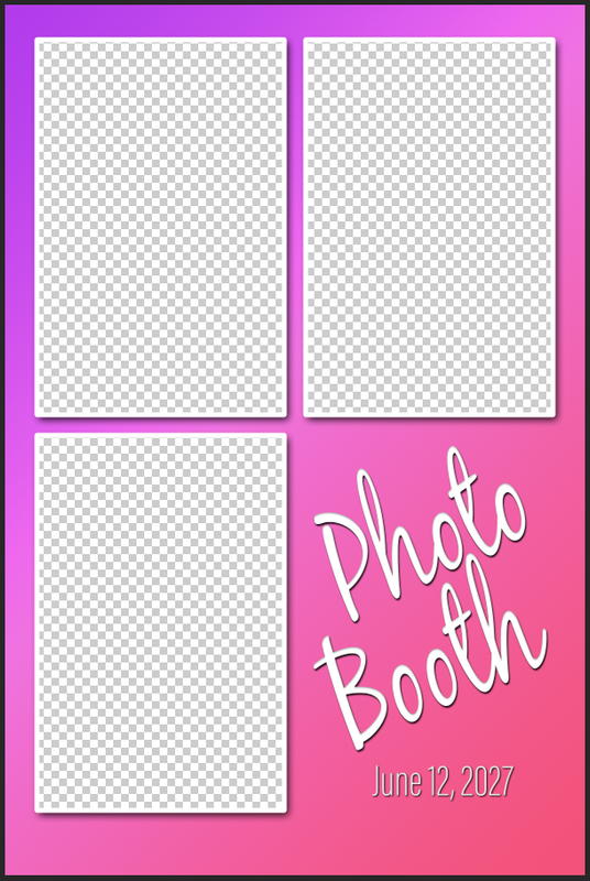 how to edit darkroom booth templates