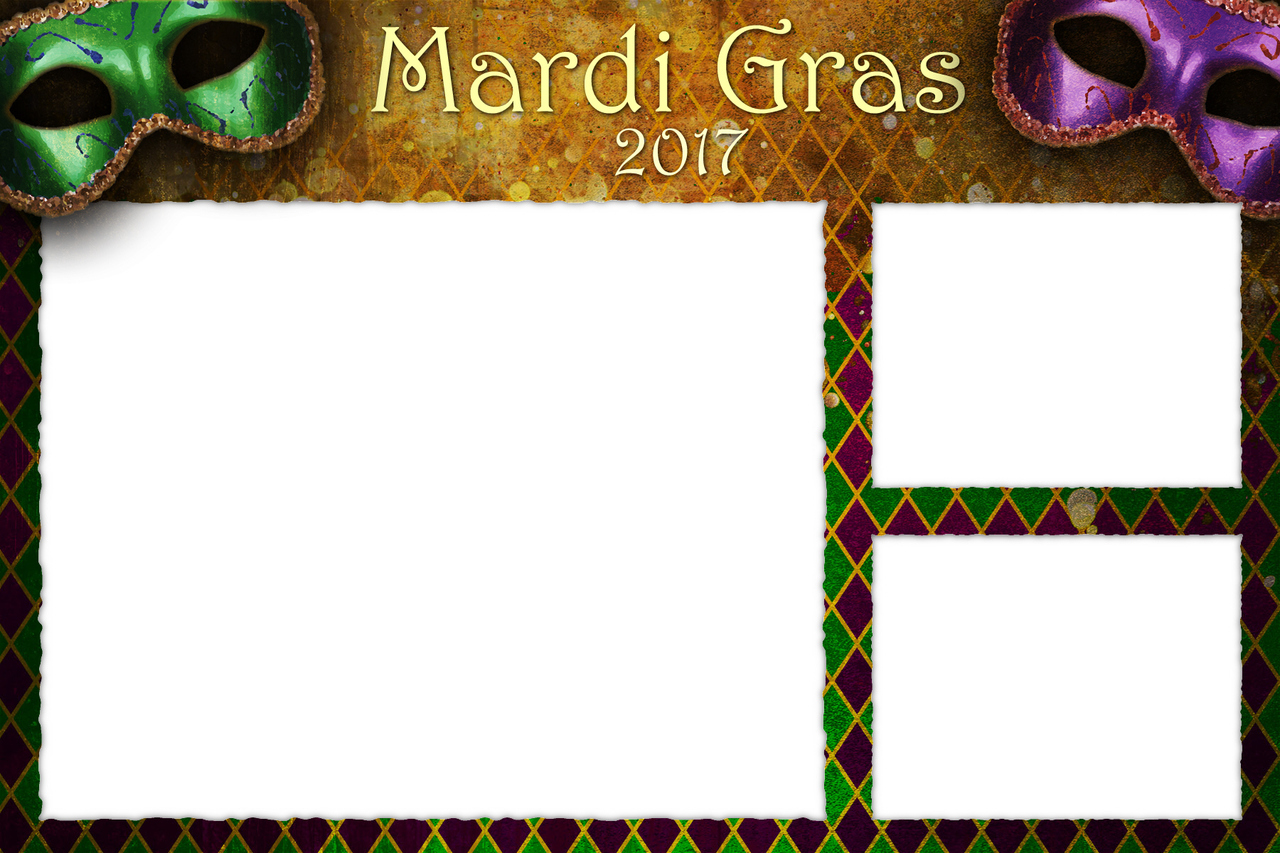 mardi gras border template