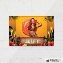 TemplatesBooth Luau Party - 4x6, 1 Image, Horizontal