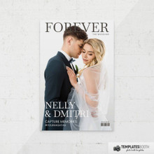 TemplatesBooth Typographic Wedding Magazine - 4x6, 1 Image