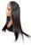 22" Hand-braided Straight Whole Lace Human Hair Blend Braided Wig