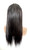22" Hand-braided Straight Whole Lace Human Hair Blend Braided Wig