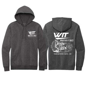 Glitter Foil WIT Brand Standard Unisex Hoodie Front & Back