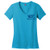 Silver Foil WIT Brand Blue Women's V-Neck