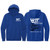Glitter Film WIT Brand Blue Unisex Hoodie Front & Back