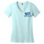 Glitter Foil WIT Brand Blue Women's V-Neck