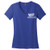 Glitter Foil WIT Brand Blue Women's V-Neck