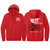 Silver Foil WIT Brand Bright Unisex Hoodie Front & Back