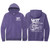 Silver Foil WIT Brand Bright Unisex Hoodie Front & Back