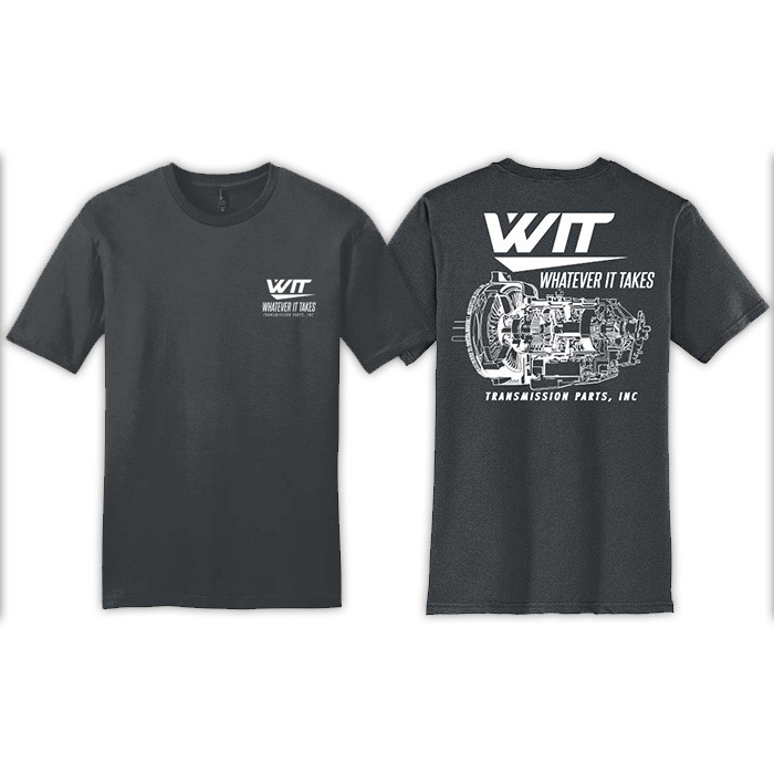 Silver Foil WIT Brand Standard Unisex T-Shirt Front & Back