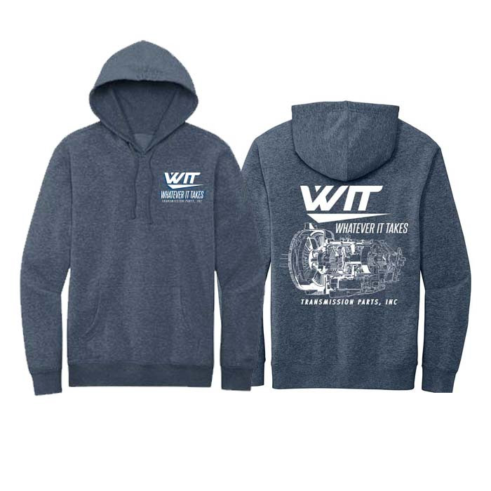 Glitter Film WIT Brand Blue Unisex Hoodie Front & Back