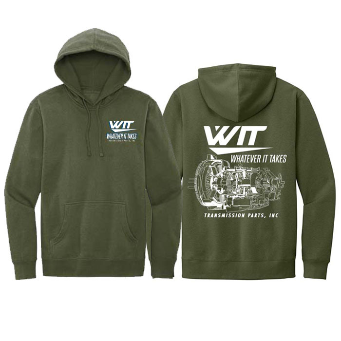 Glitter Film WIT Brand Earth Tone Unisex Hoodie Front & Back