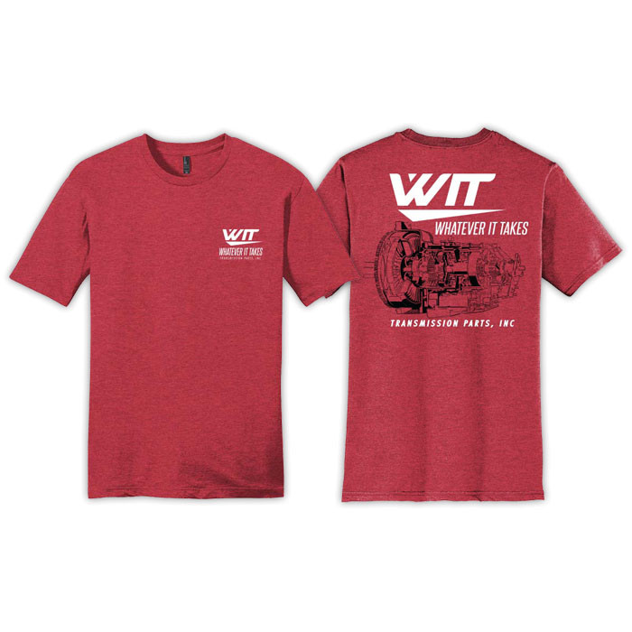 Glitter Foil WIT Brand Heathered Colors Unisex T-Shirt Front & Back